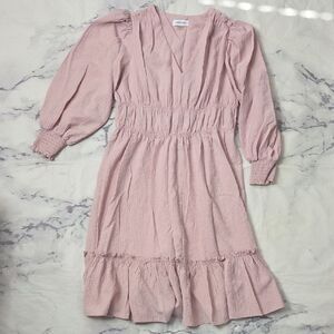 Calvin Klein Dusty Pink Long Sleeve Dress